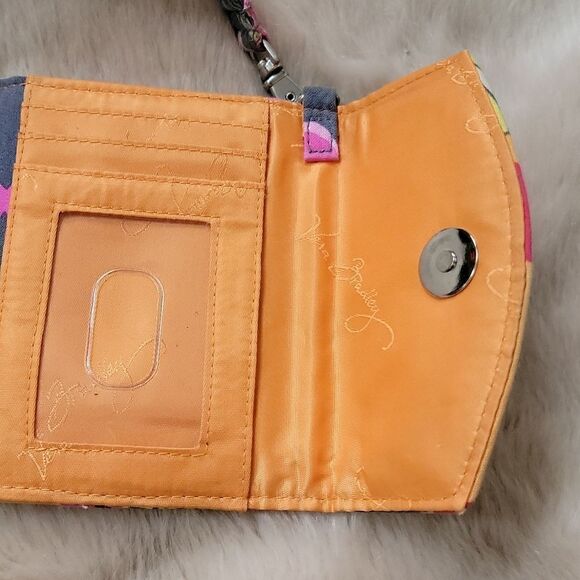 VERA BRADLEY JAZZY BLOOMS PATTERN SMALL WALLET AND PHONE CASE - Picture 7 of 9